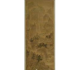 群山削立圖軸 群山削立圖軸