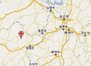 高坪鎮在湖南省內位置