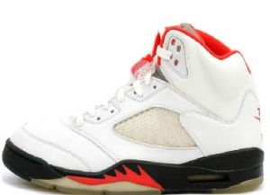 Air Jordan 5 Retro - White/Black/Red