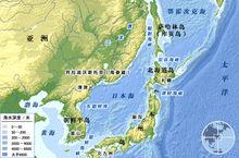 日本周邊海域分布圖