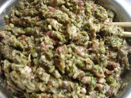 茄子餡餃子 茄子餡餃子