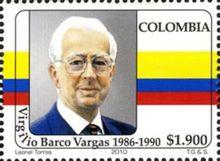 印有比爾希略·巴爾科總統肖像的郵票