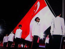 新加坡國旗升起