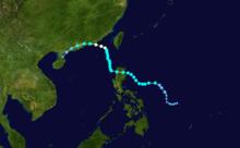 颱風蓮花 路徑圖