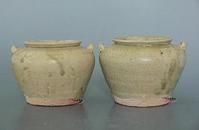 晉青釉雙系小罐 晉青釉雙系小罐