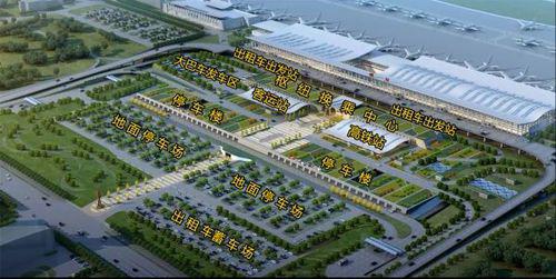 銀川河東國際機場綜合交通樞紐示意圖