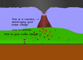 火山爆發逃亡 火山爆發逃亡