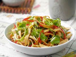 豆皮拌香菜 豆皮拌香菜