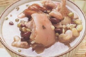 花生紅綠豆豬手湯