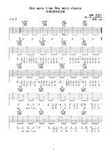 One more time One more chance