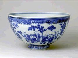 明正德青花嬰戲紋碗 明正德青花嬰戲紋碗