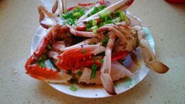 蔥油梭子蟹 蔥油梭子蟹