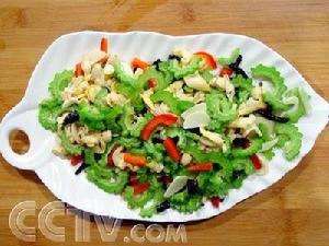 蒜片熗苦瓜貝尖 蒜片熗苦瓜貝尖