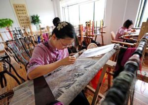 宣紙刺繡 宣紙刺繡