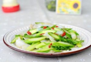 百合炒蘆筍頭 百合炒蘆筍頭