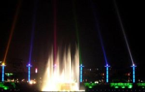 新豐江音樂噴泉 新豐江音樂噴泉