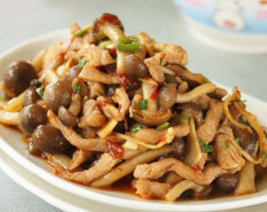 真姬菇炒肉絲 真姬菇炒肉絲