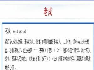 老成 老成