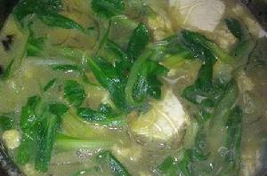 白菜冬粉豆腐雞蛋湯 白菜冬粉豆腐雞蛋湯