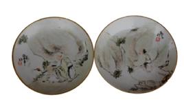 清任煥章粉彩山水人物紋盤 清任煥章粉彩山水人物紋盤