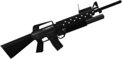 M16突擊步槍（加掛M203榴彈發射器）