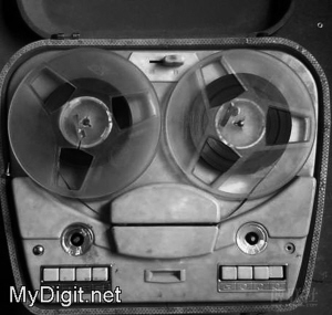 1950年代，溫州電台使用的鋼絲錄音機。