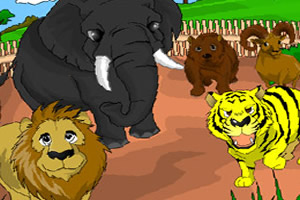 動物園填色 動物園填色