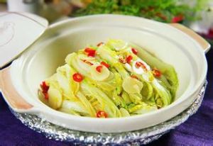 大閘蟹粉扒娃娃菜 大閘蟹粉扒娃娃菜