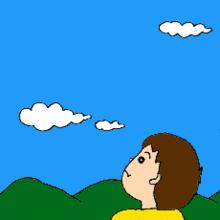 他，畫了一個圓圈