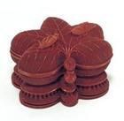 清剔紅楓葉秋蟲圖盒 清剔紅楓葉秋蟲圖盒