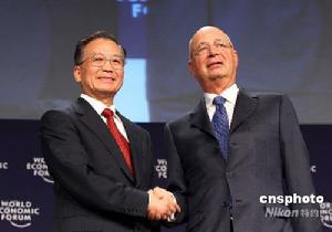 溫總理與施瓦布