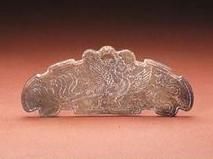 南北朝青玉朱雀紋玉佩