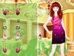 打扮晚會女孩 打扮晚會女孩