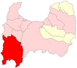 南礪市在日本富山縣的位置