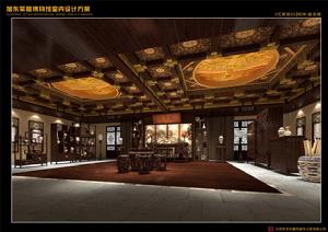 東陽市紫檀博物館的清式館局部