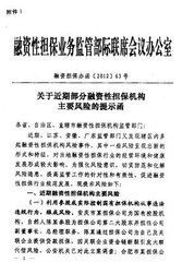 融資性對外擔保 融資性對外擔保