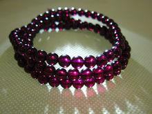 放下天然紫牙烏石榴石手鍊