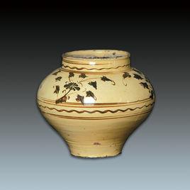 元定窯白釉印花雙鳳穿牡丹紋碗 元定窯白釉印花雙鳳穿牡丹紋碗