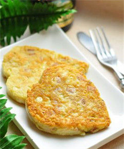 玉米松子蝦仁蛋餅 玉米松子蝦仁蛋餅