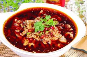 血旺水煮肉片 血旺水煮肉片