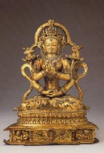 鎏金觀世音銅像 鎏金觀世音銅像