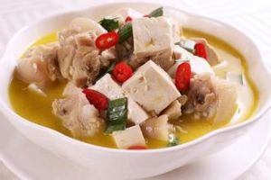 燉香菇豬蹄豆腐 燉香菇豬蹄豆腐