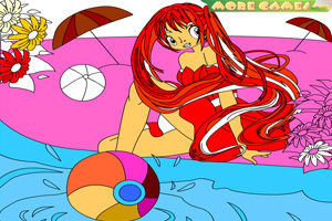 《美女戲水》 《美女戲水》