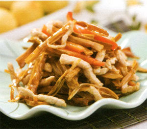 井崗煙筍炒肉絲