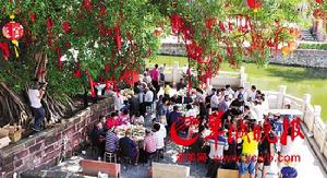 拍攝組在茶山南社村取景