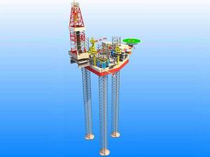 沉墊自升式鑽進平台 沉墊自升式鑽進平台