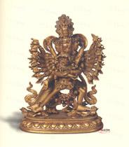 清銅鎏金喜金剛像 清銅鎏金喜金剛像