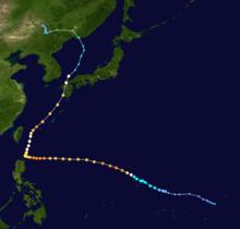 超強颱風天鵝 路徑圖