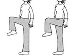 下肢動作沉重,高抬足,重落地 下肢動作沉重,高抬足,重落地