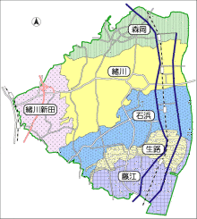 東浦町行政區劃圖